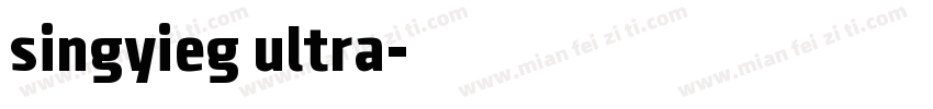 singyieg ultra字体转换